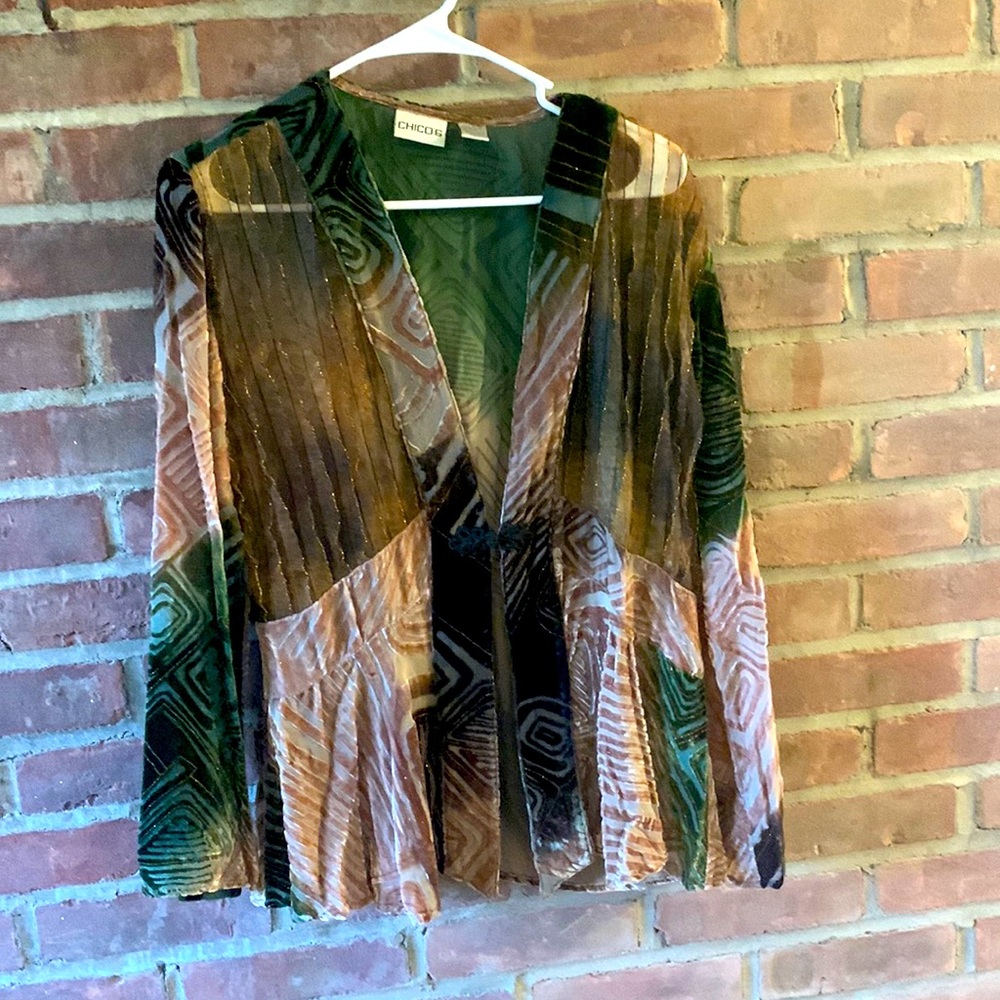Chicos Gently Worn Jacket; Size 1